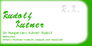 rudolf kutner business card